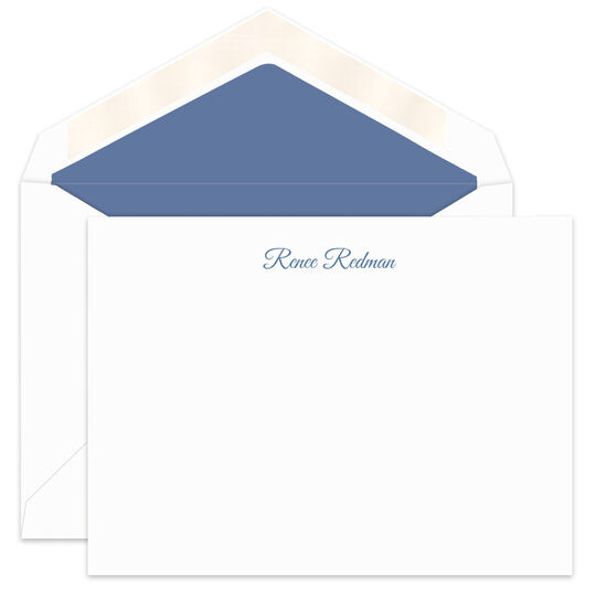 Princess Petite Flat Correspondence Note Cards - Raised Ink